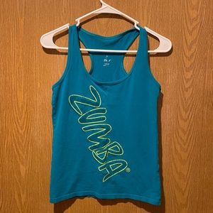 Vintage Zumba Racerback tank top size Large